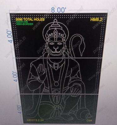 HM8.2 HANUMANJI 12X8 FEET 3096 HOLES