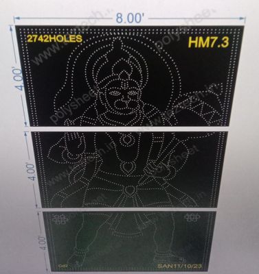 HM7.3  HANUMANJI 12X8 FEET 2742 HOLES (3 PARTS)