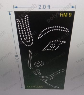 HM9 HANUMANJI FACE  2x4 FEET  333 HOLES