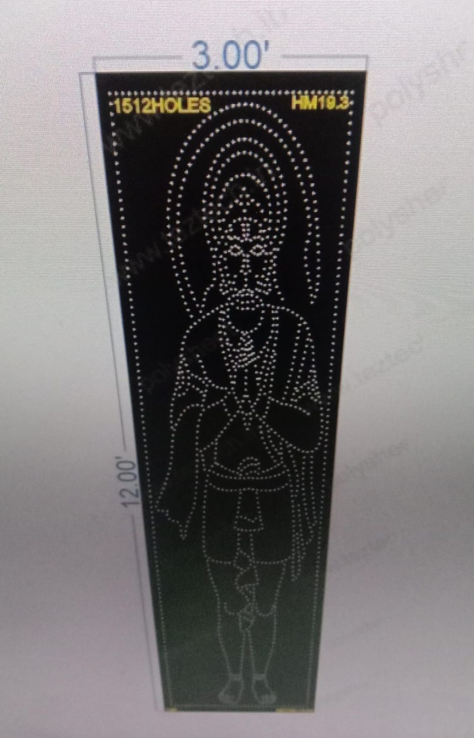 HM19.3  HANUMANJI 12X3  FEET 1512 HOLES