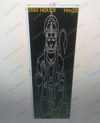 HM22  HANUMANJI 12X4FEET 2552HOLES