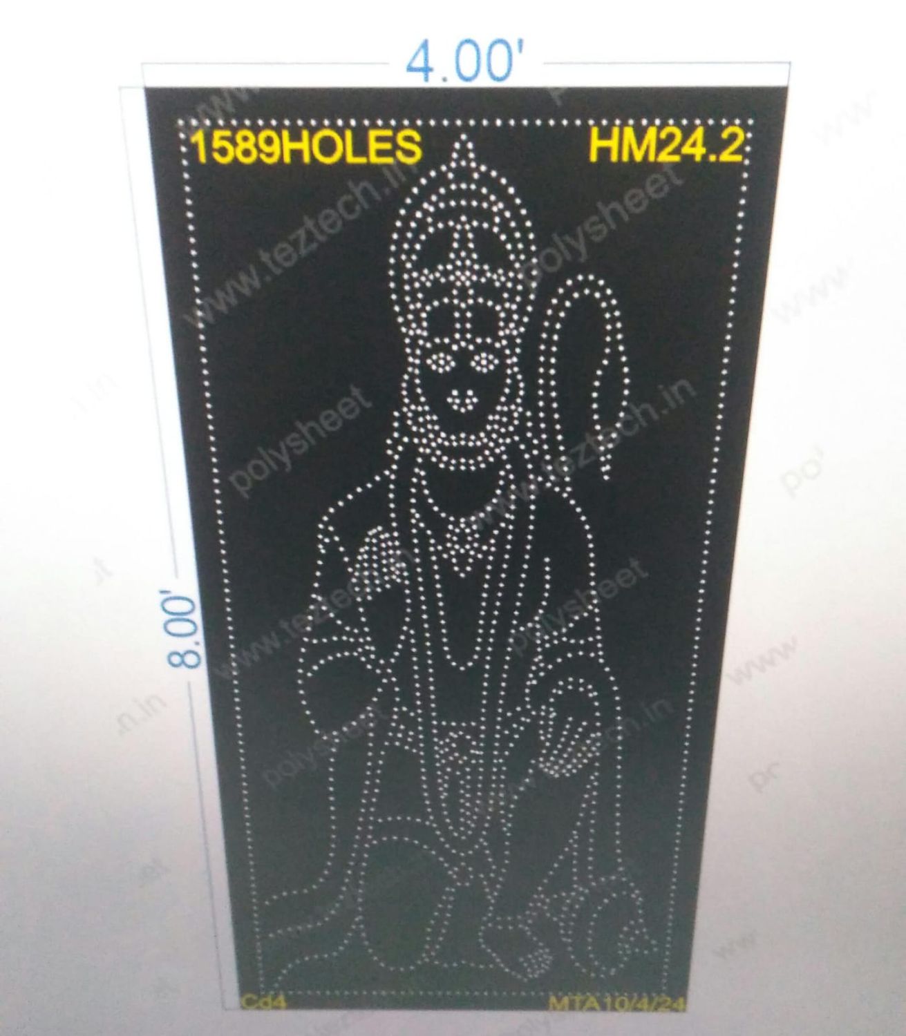 HM24.2 HANUMANJI 8X4 FEET 1589 HOLES