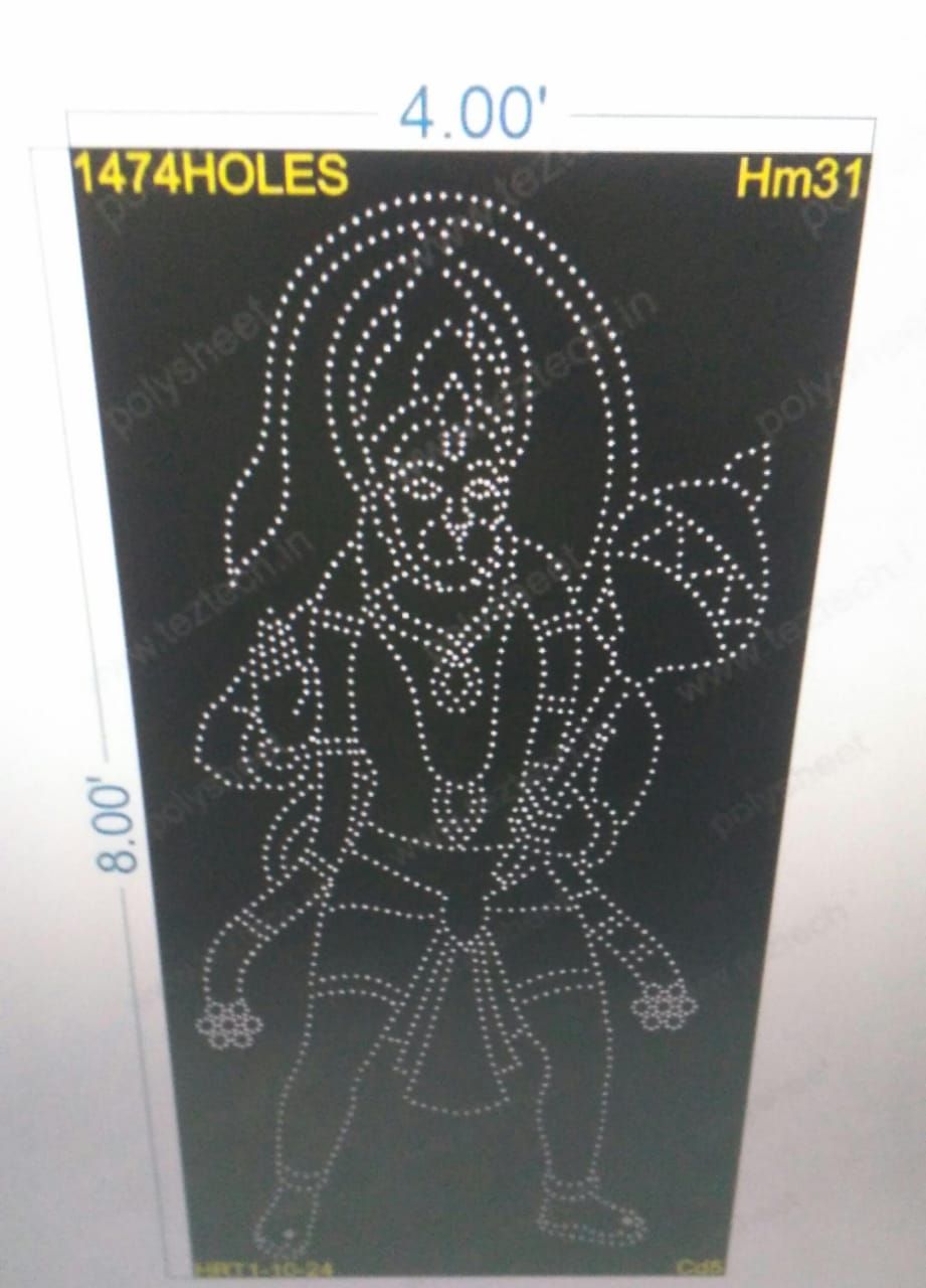 HM31 HANUMANJI 4X8 FEET 1474 HOLES