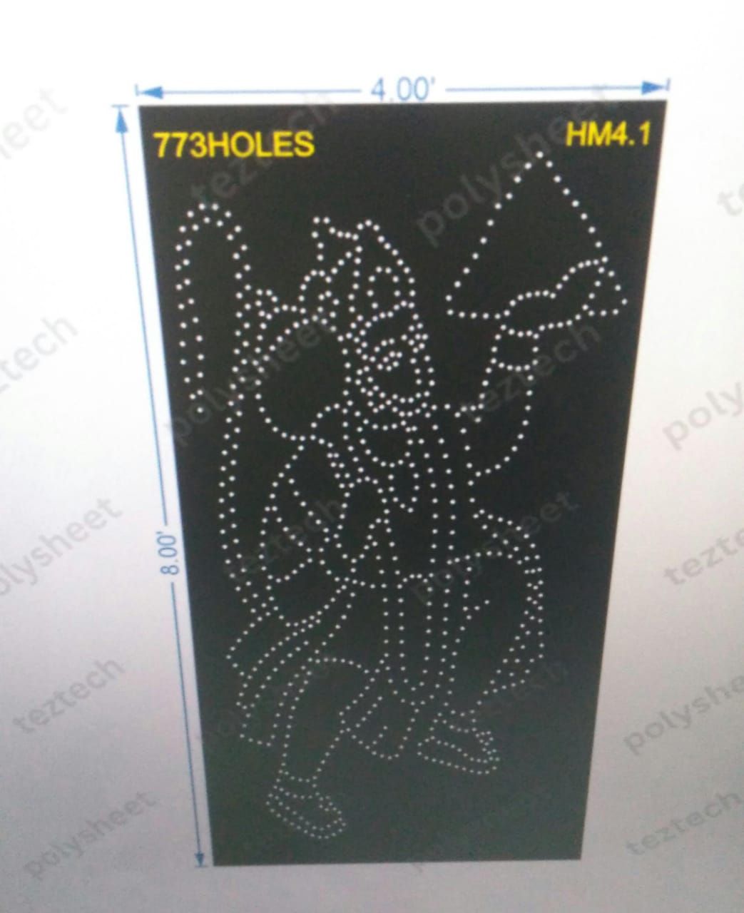 HM4.1  HANUMANJI  8X4 FEET 773 HOLES