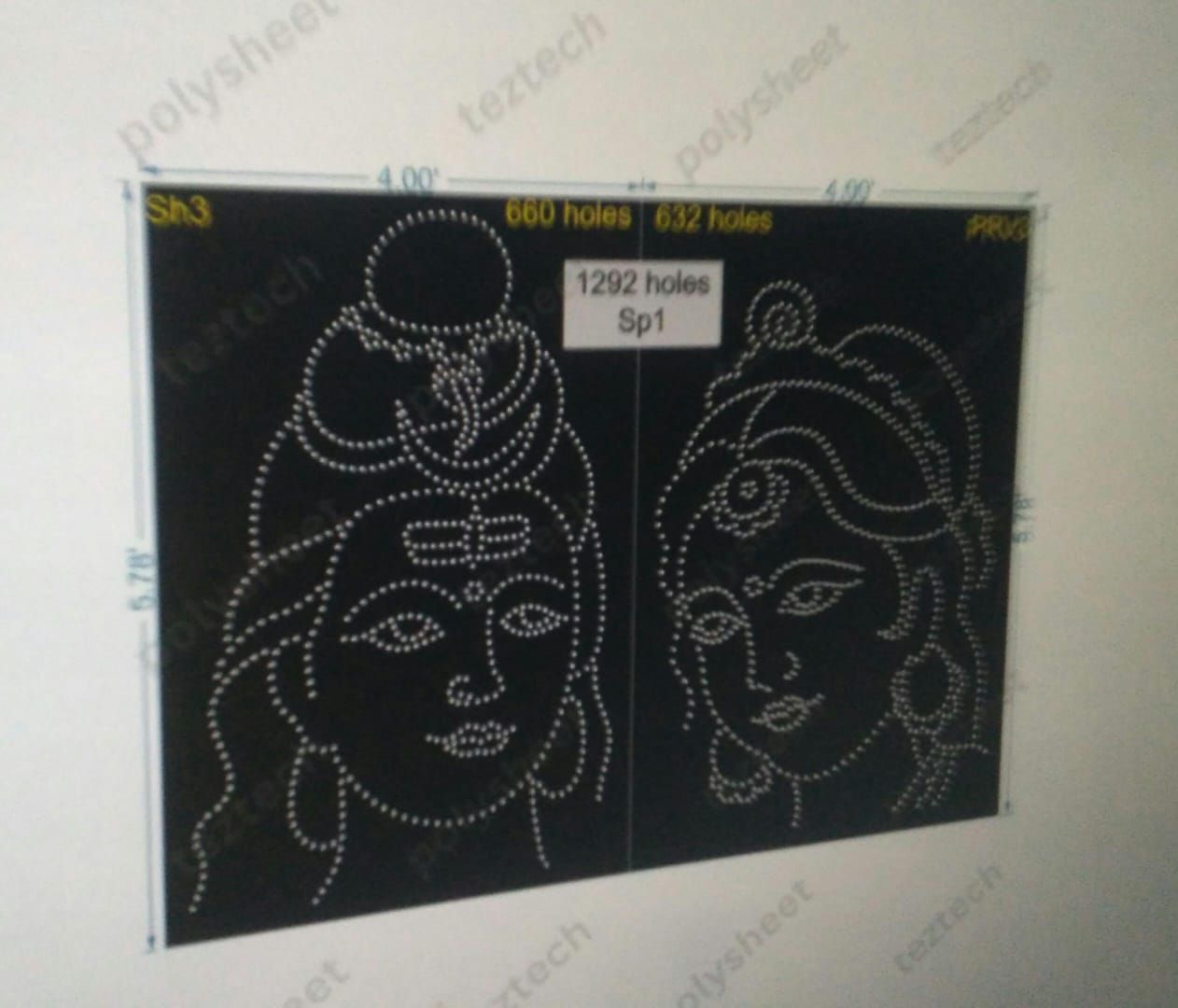 SP1 SHIV PARVATI 5.78X4 1292 HOLES