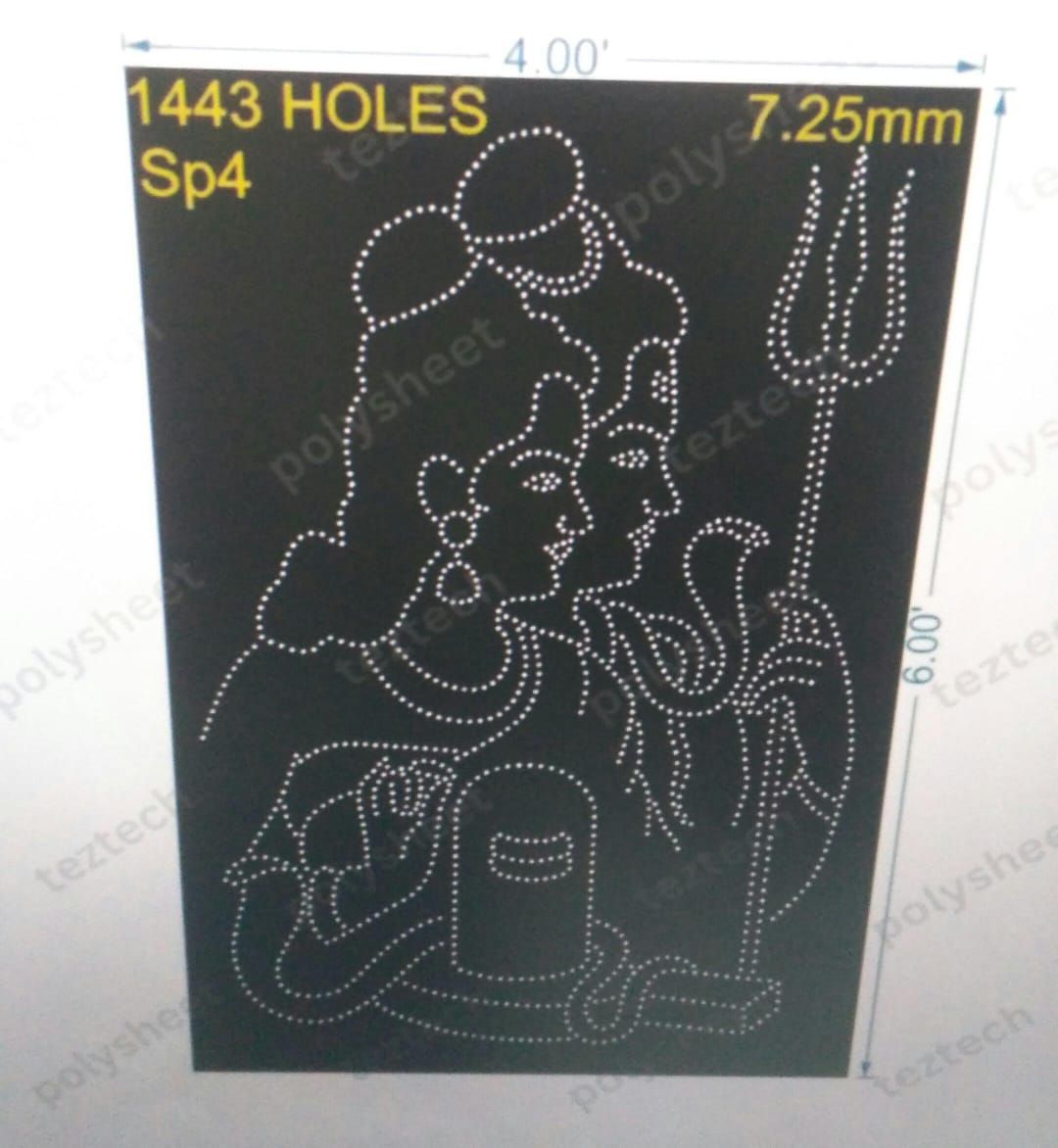 SP4 SHIV PARVATI WITH GANESHJI 6X4 FT 1443 HOLES