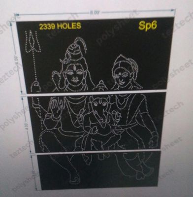 SP6 SHIV PARVATI WITH GANESHJI 8X11 FT 2339 HOLES