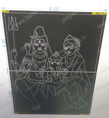 SP6.5 SHIV PARVATI WITH GANESHJI 8X6 FT 2591 HOLES