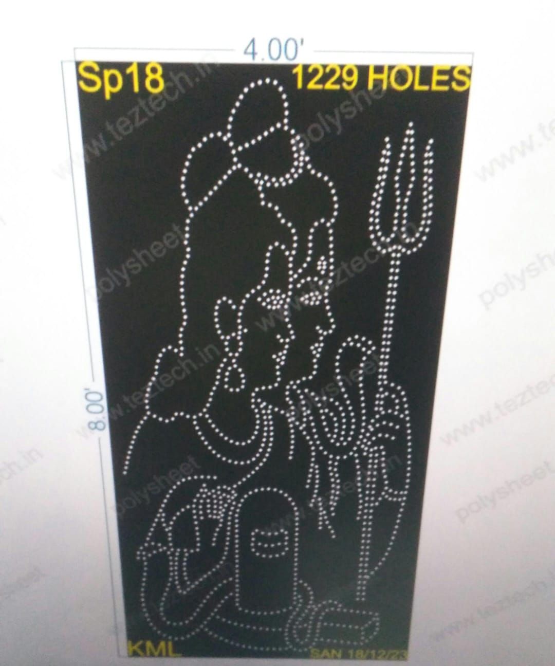 SP18 SHIV PARVTI 8X4FT 1229HOLES