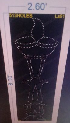LS51  LAMP STAND 8X2.6 FEET 513 HOLES