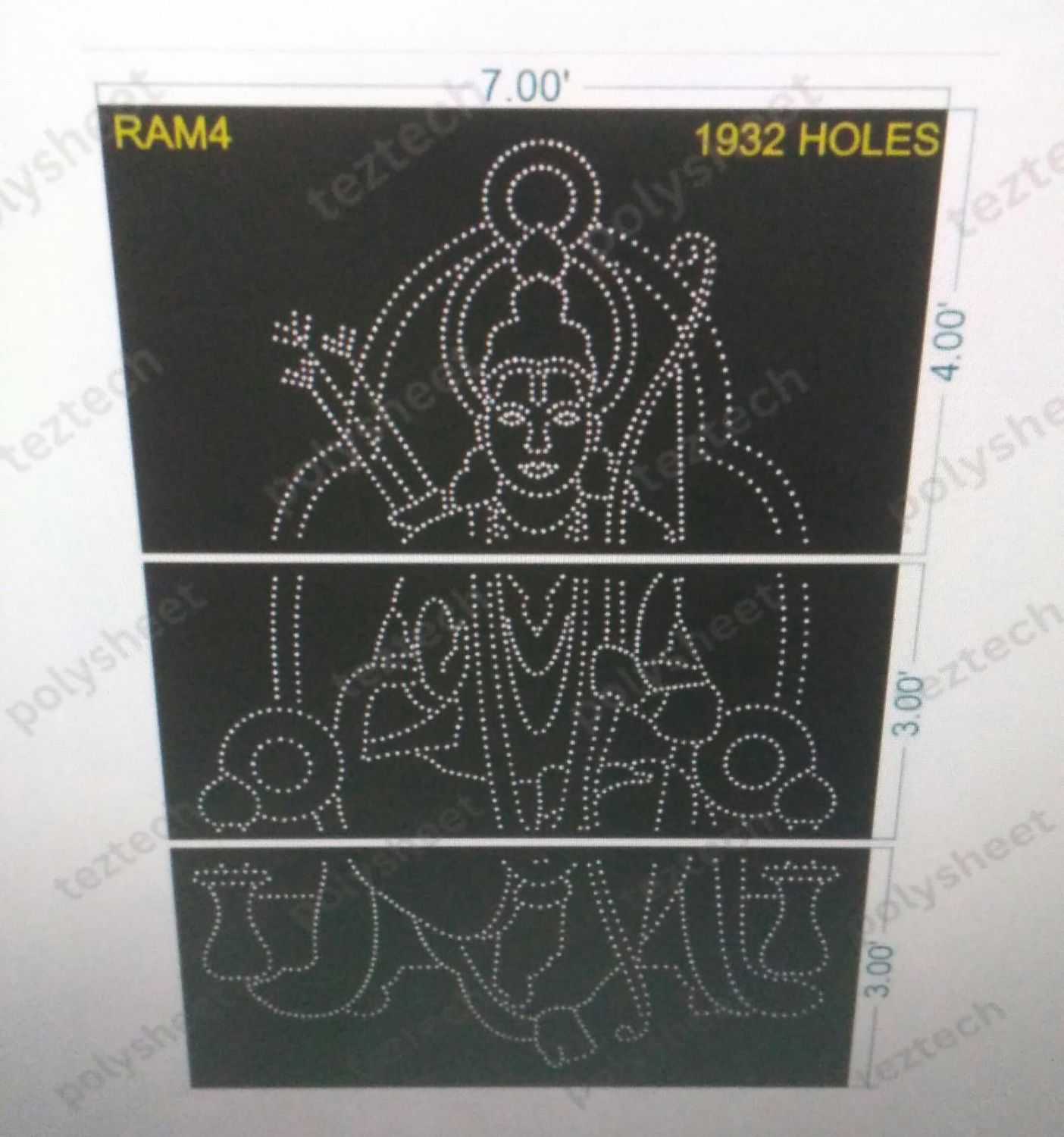 RAM4 RAM SITA 10X7 1932 HOLES