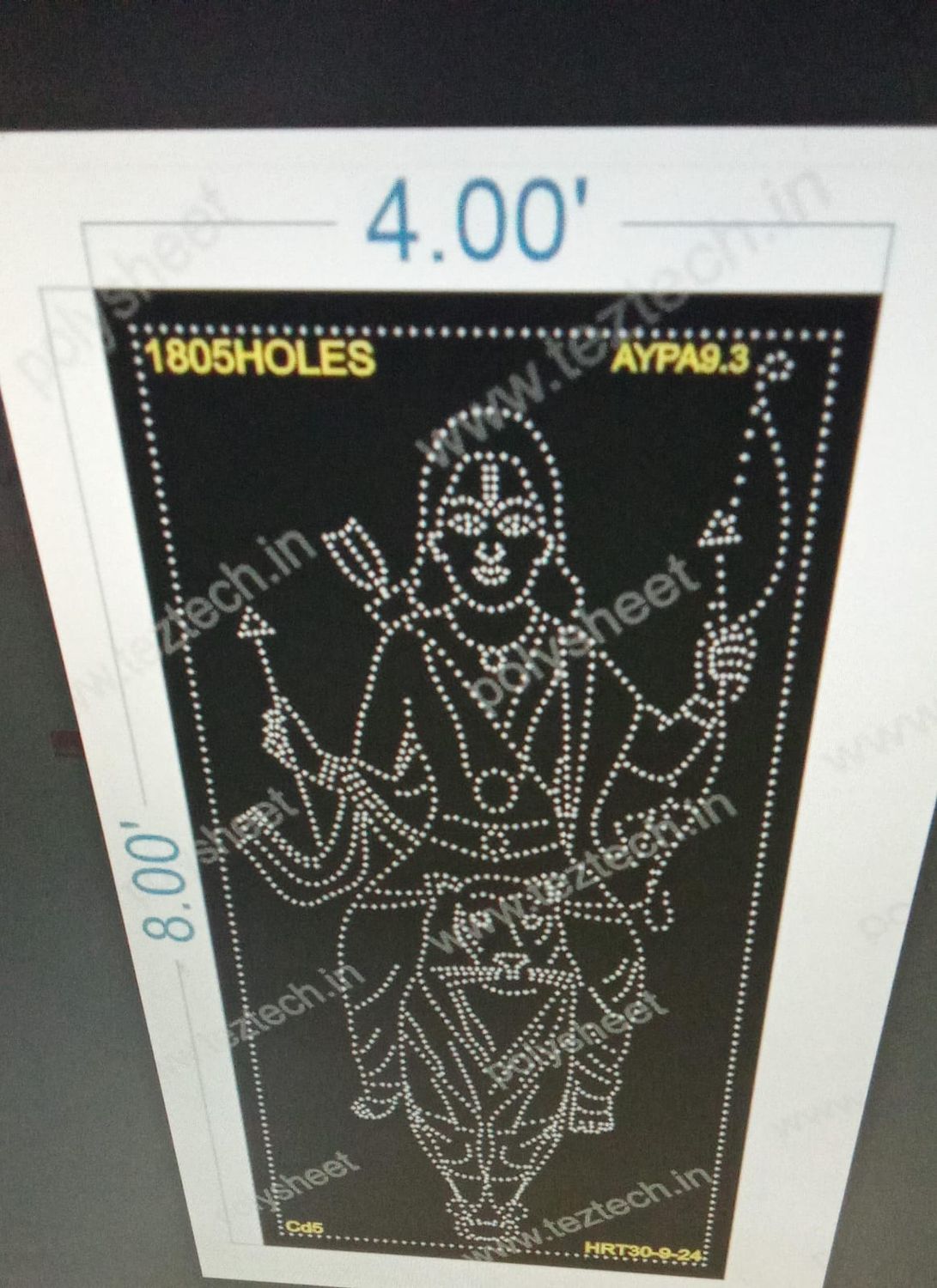 AYPA9.3 AYAPPA 8X4 FEET 1805HOLES