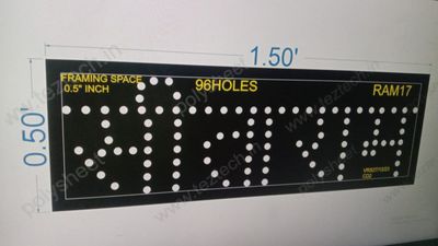 RAM17 SITA RAM IN HINDI  0.5X1FEET 96HOLES