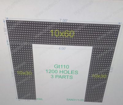 GT110 GATE 3 PART 6.5X7 FEET 1200 HOLES