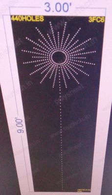 3FC6 TOP CIRCLE CRACKER TREE POLY SHEET WITH HOLES