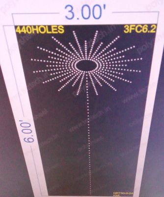 3FC6.2 TOP CIRCLE CRACKER TREE POLY SHEET WITH HOLES