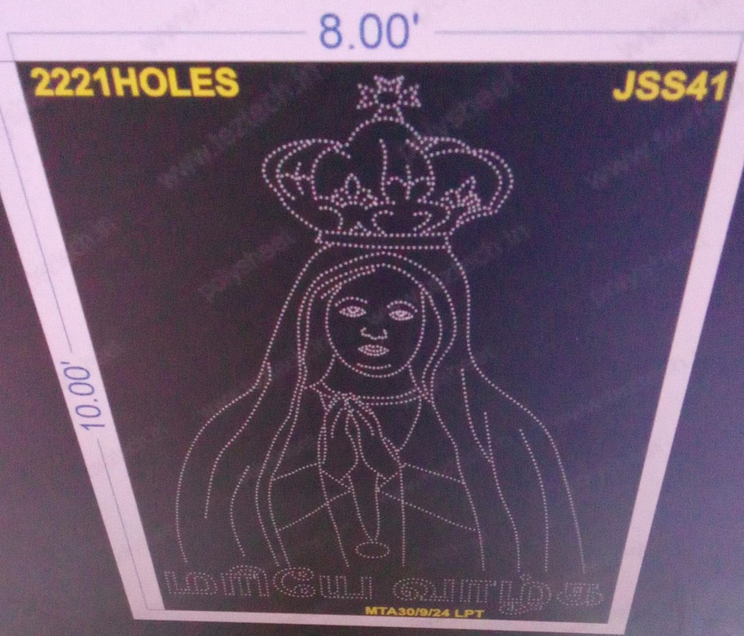JSS41 JESSUS 10X8 FEET 2221 HOLES ( 3 PARTS )