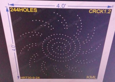CRCK1.2  CRACKER 4X4 FEET   244 HOLES