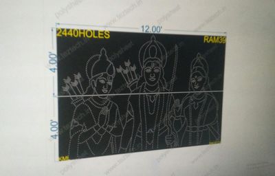 RAM39 RAM SITA LAXMAN 8X12FEET 2440HOLES