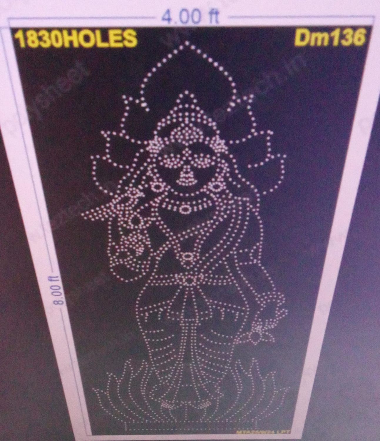 DM136 DEVI MATA 8X4 FEET 1830 HOLES