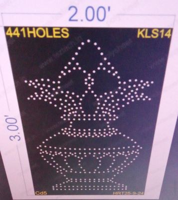 KLS14 KALASH 3X2 FEET  441 HOLES