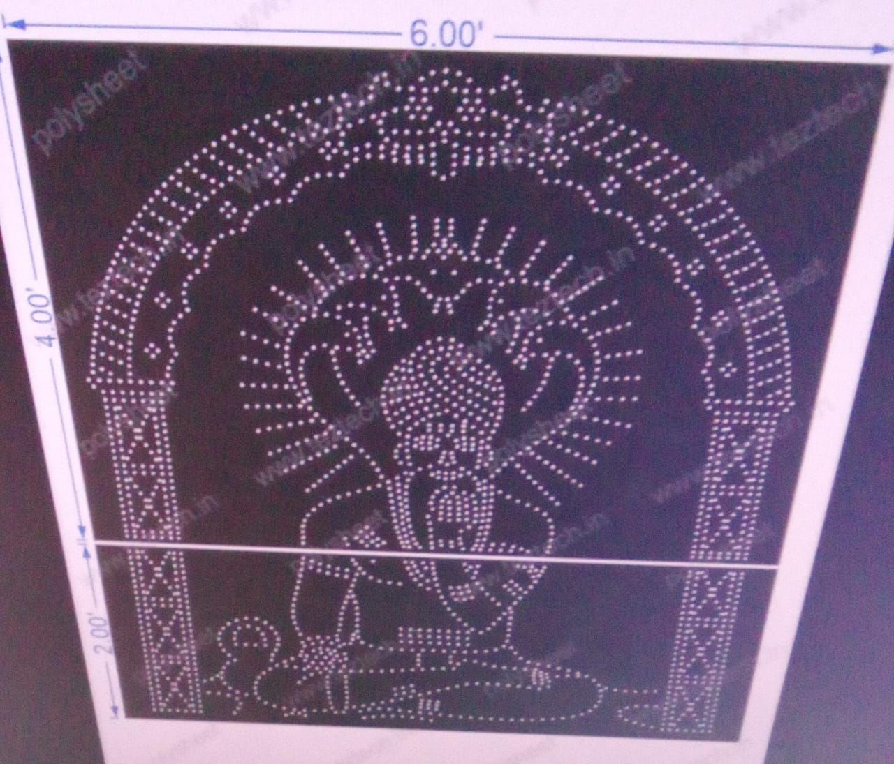 FP26 Sri Karibasaveshwara 6X6 FEET 2285 HOLES (2 PARTS)
