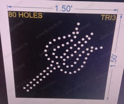 TRI3  TRISHUL 1.5X1.5 FEET 80 HOLES