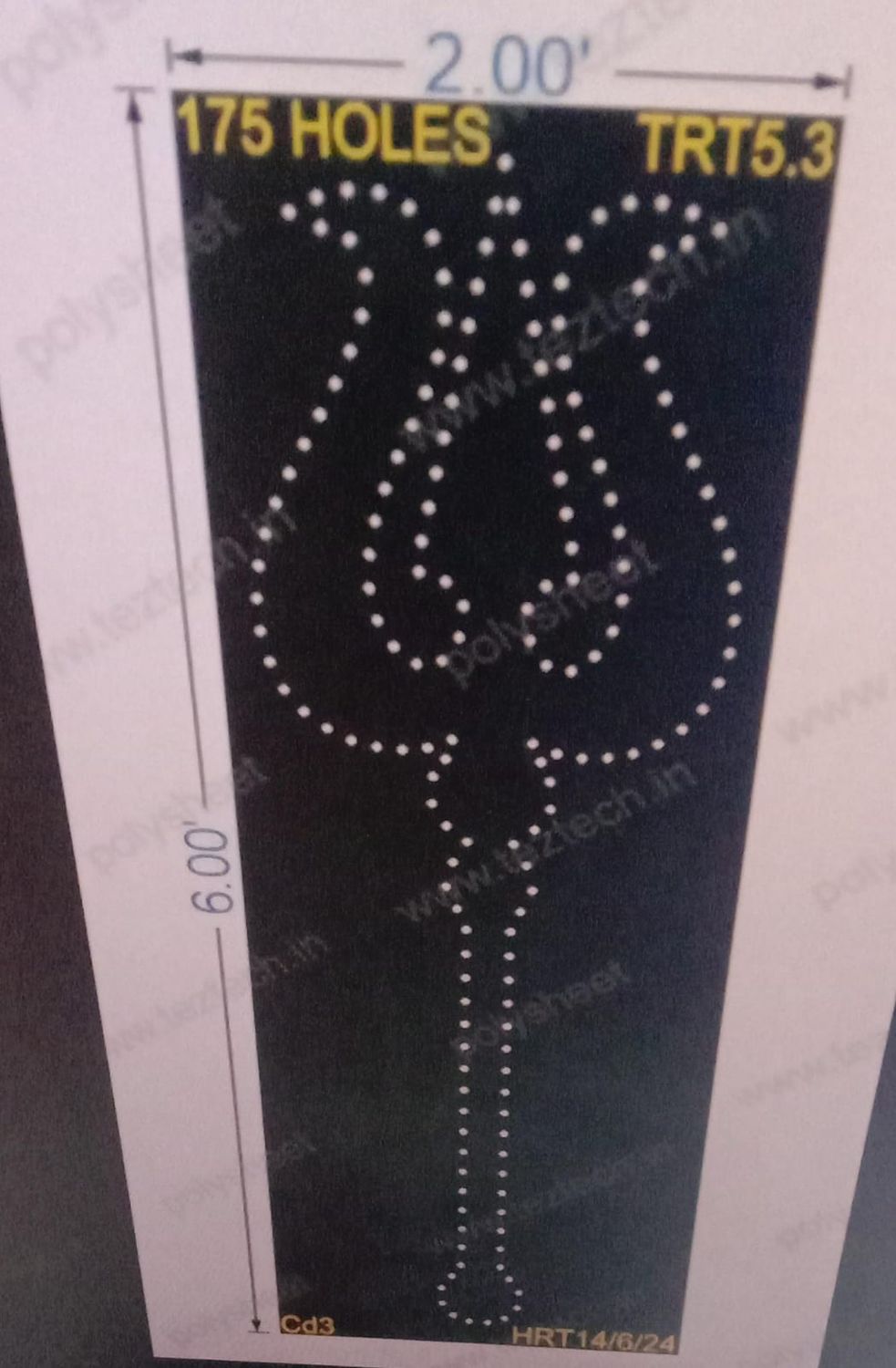 TRI5.3 TRISHUL 6X2 FT 175 HOLES