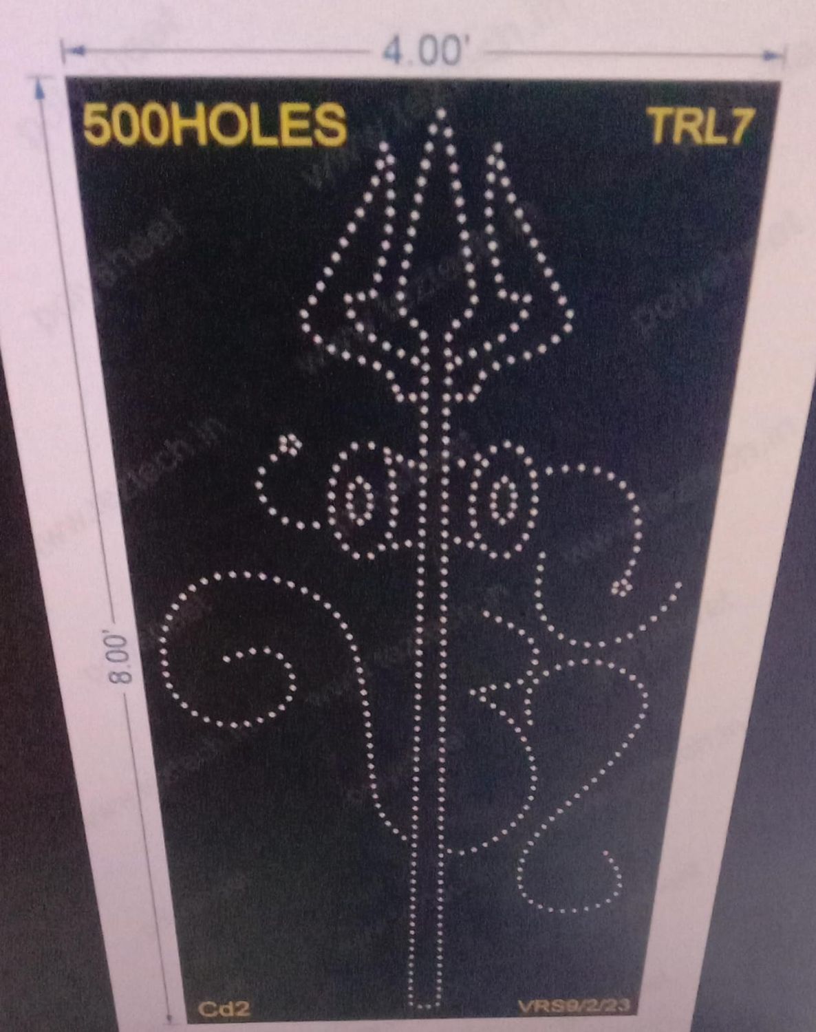 TRI7 TRISHUL 8X4 FT 500HOLES