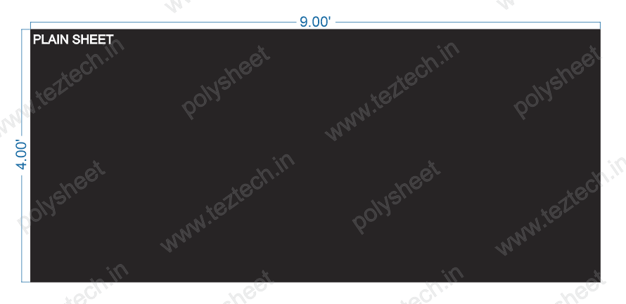 4x9 FEET PLAIN SHEET WITHOUT HOLES