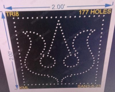 TRI8 TRISHU2X2 FT 177HOLES