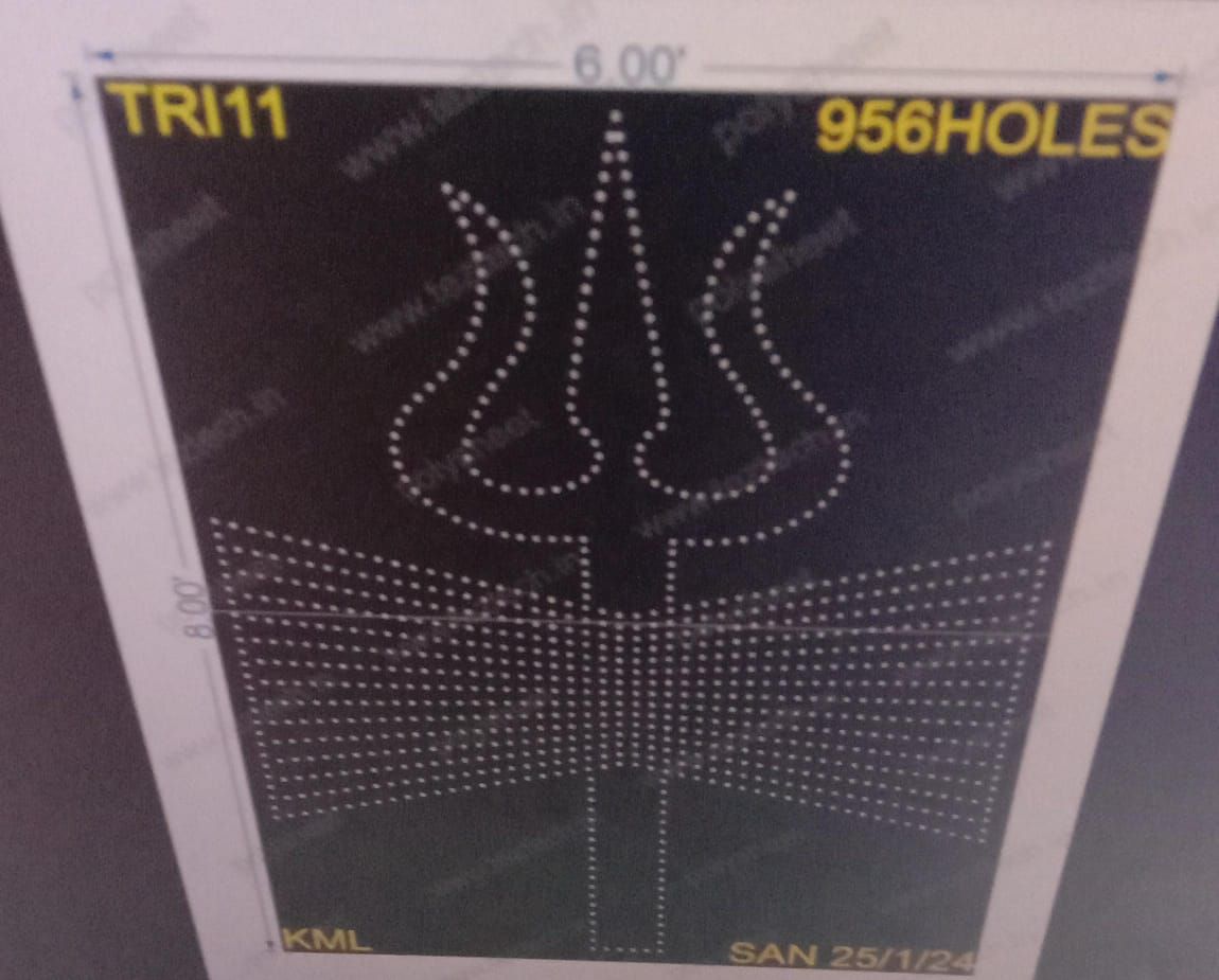 TRI11 TRISHUL 8X6FT 956HOLES (2 PARTS)