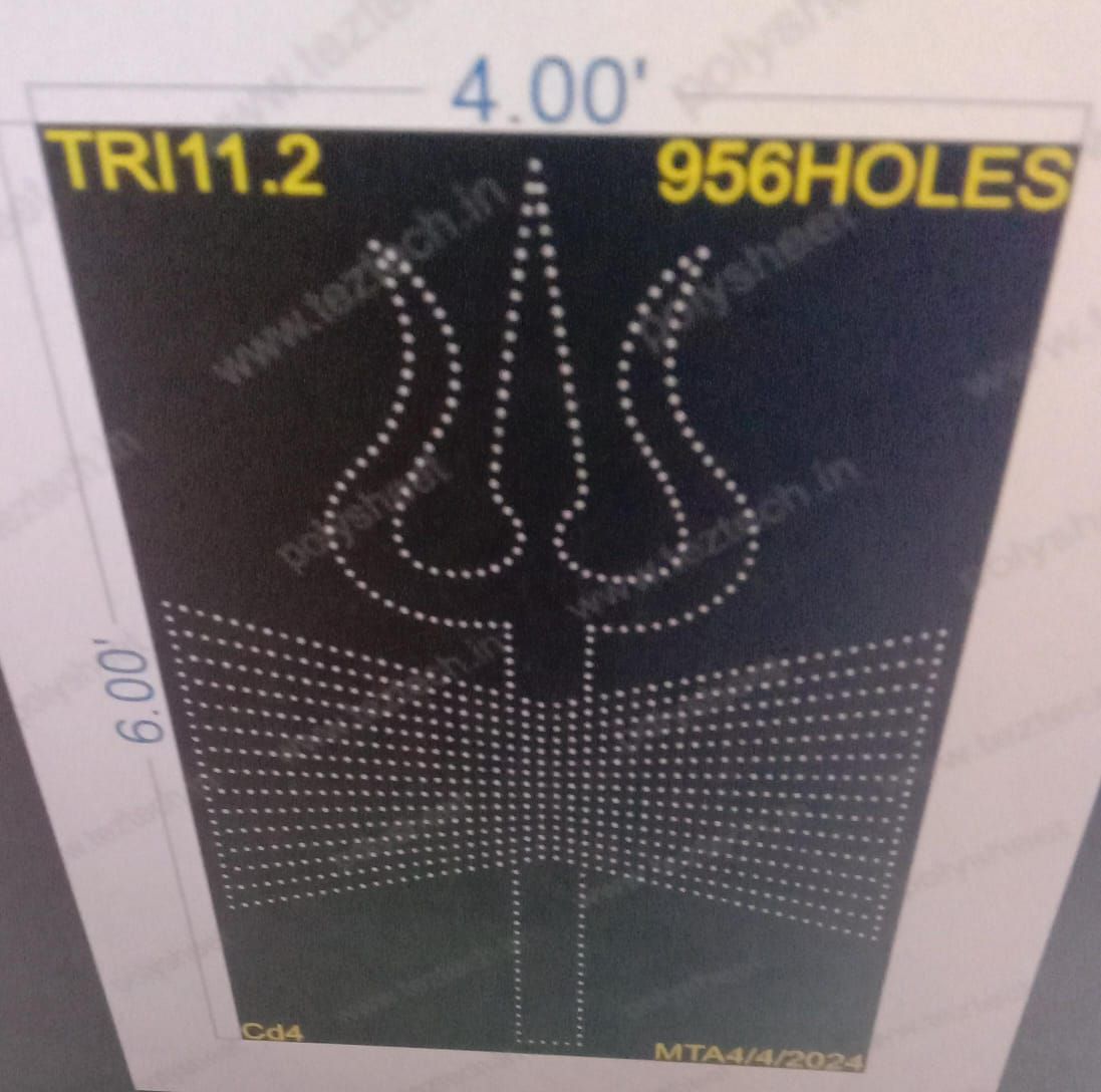 TRI11.2 TRISHUL 6X4 FEET 956 HOLES