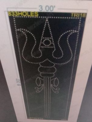 TRI18 TRISHUL 8X3 FEET 833 HOLES