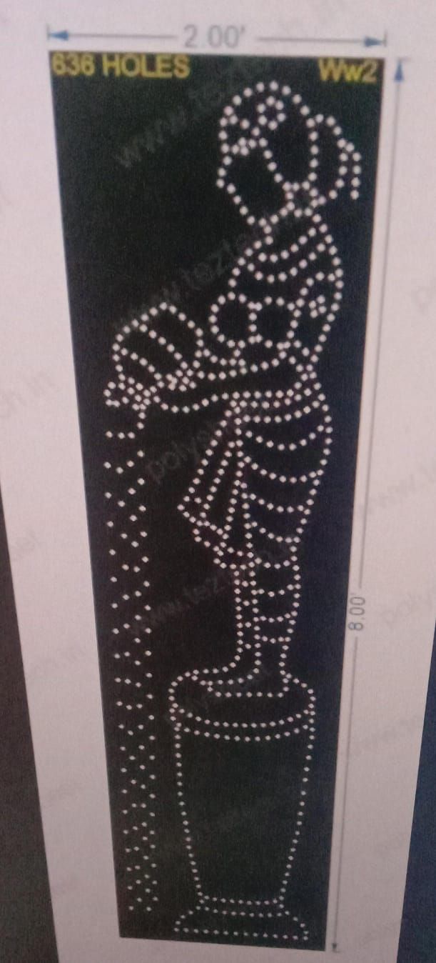 WW2 WOMAN WITH WATER POT WELCOMING POSITION 8X2 FEET 636 HOLES