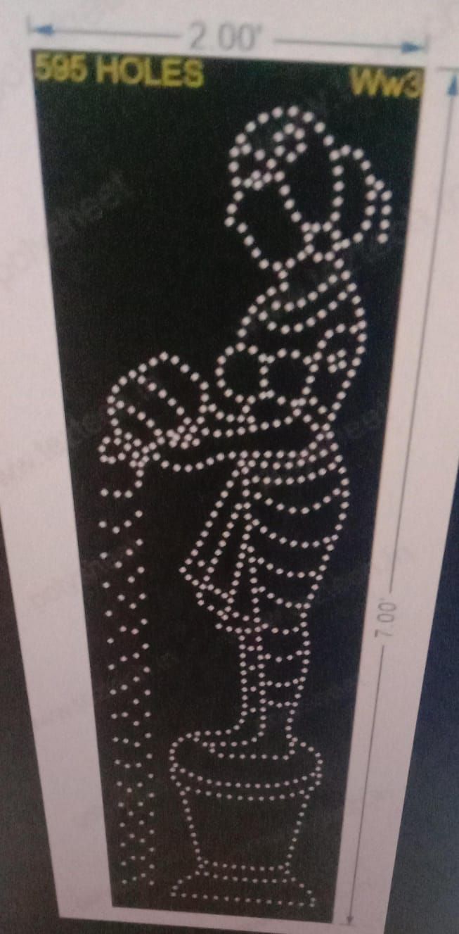 WW3 WOMAN WITH WATER POT WELCOMING POSITION 7X2 FEET 598 HOLES