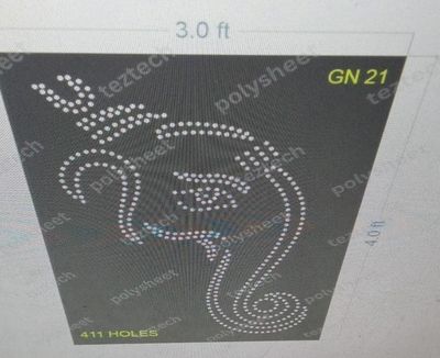 GN21 GANESHJI FACE  3X4 FEET  411HOLES