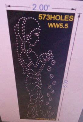 WW5.5 WELCOME WOMEN 2X6 FEET 573 HOLES