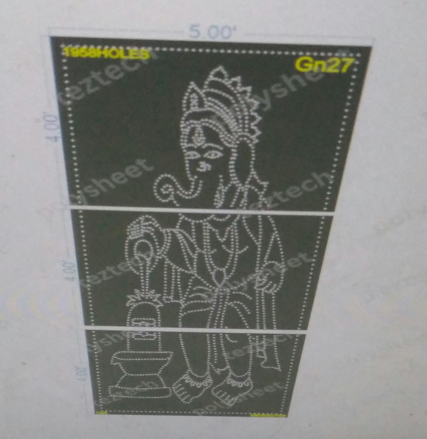 GN27 GANESHJI 5X12FEET 1958HOLES
