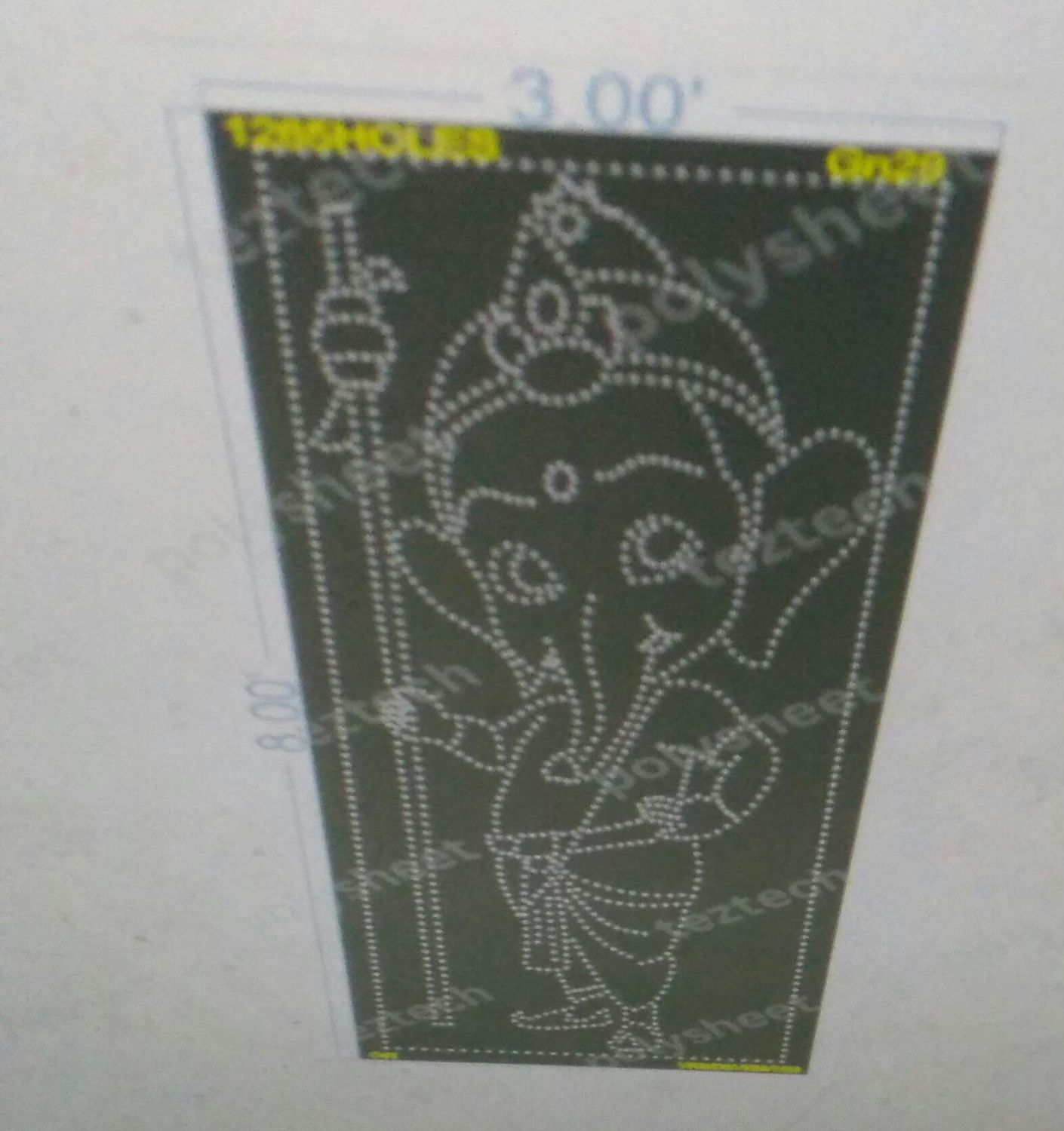 GN29 BAL GANESHJI 8X3FEET 1265HOLES