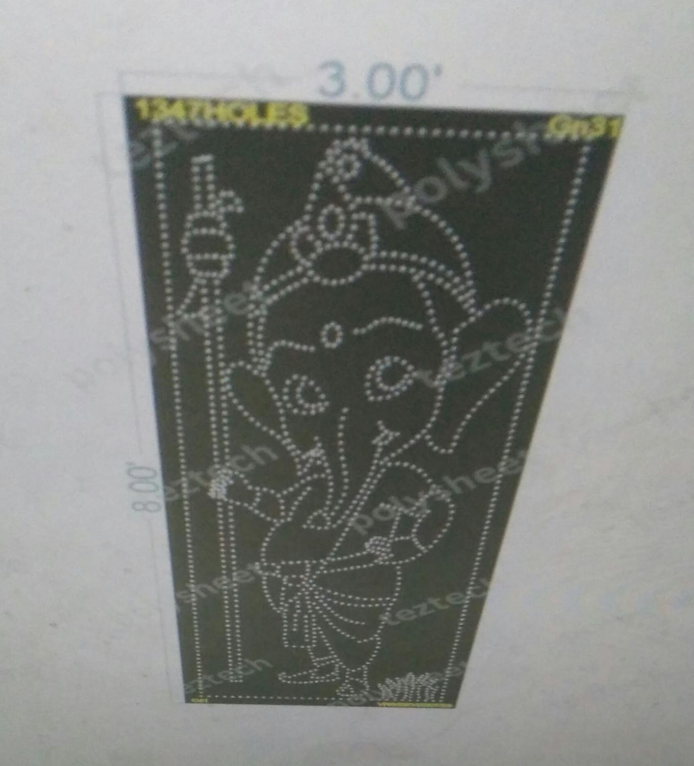 GN31 BAL GANESHJI 8X3FEET 1350HOLES