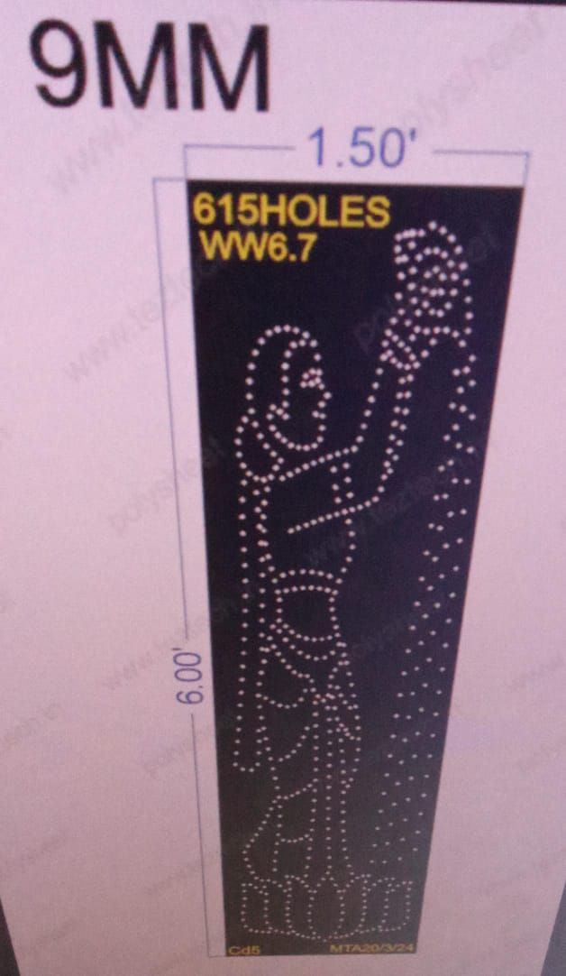 WW6.7 WELCOME WOMEN 6X1.5 FEET 615 HOLES