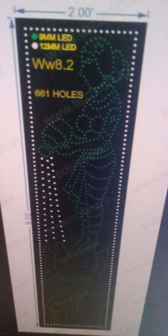 WW8.2 WATER WITH WOMAN 8X2FT 661 HOLES