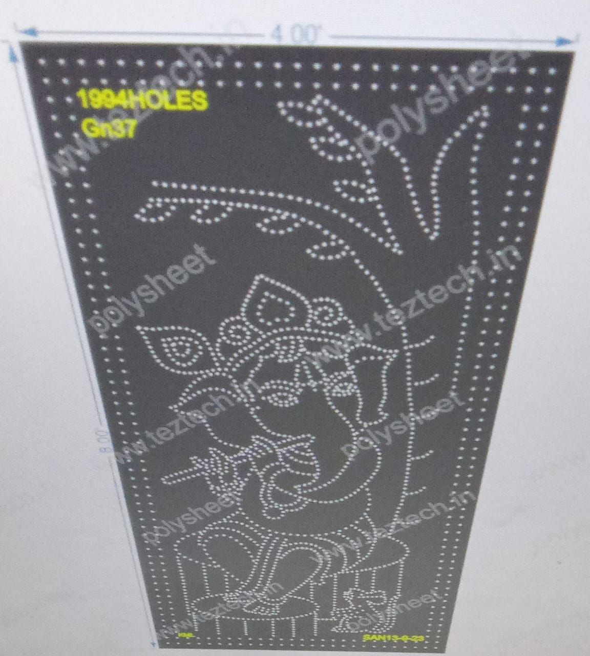 GN37 GANESHJI 8X4 FEET 1994HOLES