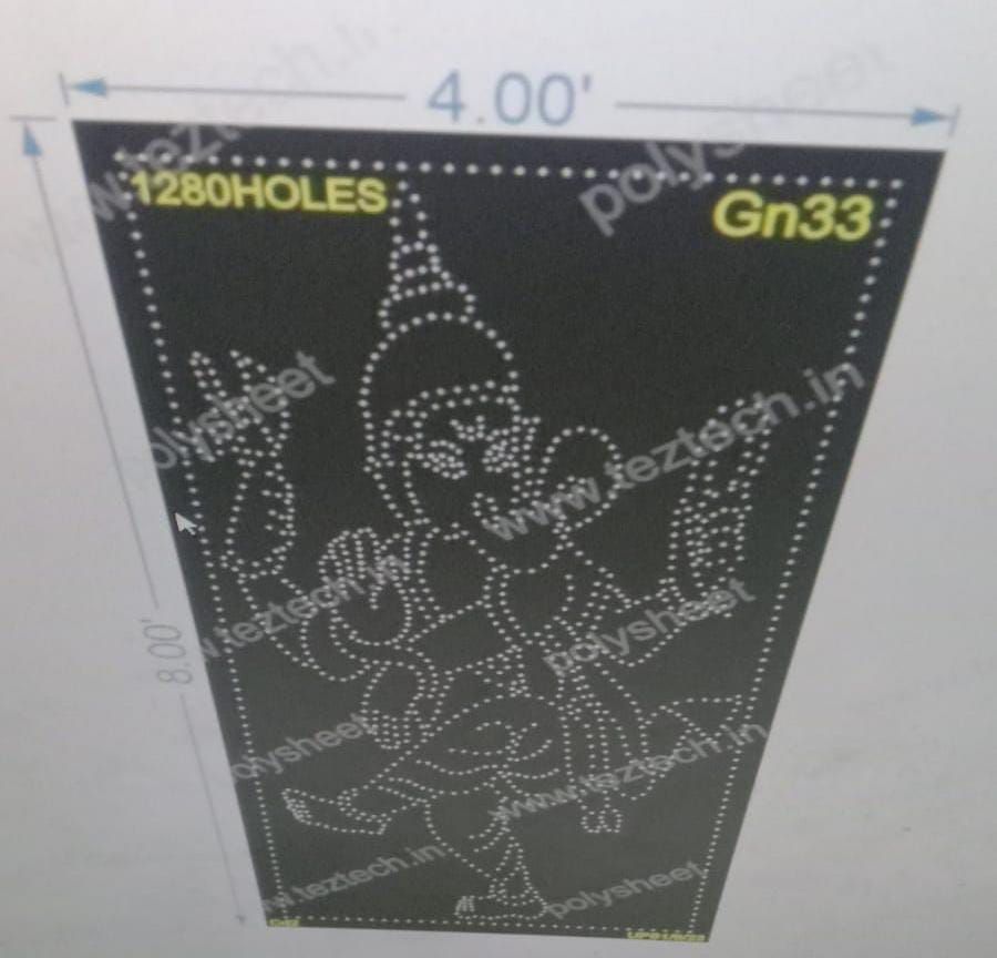 GN33 GANESHJI 8X4 FEET 1280 HOLES