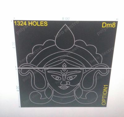 DM8 DURGA MATA  8X8 330 HOLES 2 PARTS