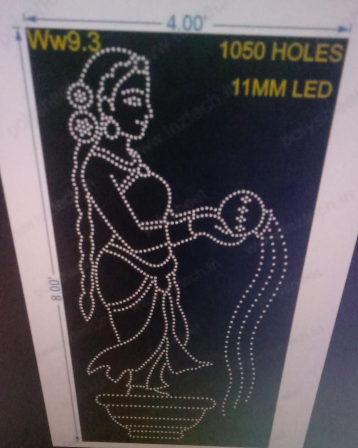 WW9.3 WELCOME WITH WOMAN 8X4FT 1050 HOLES