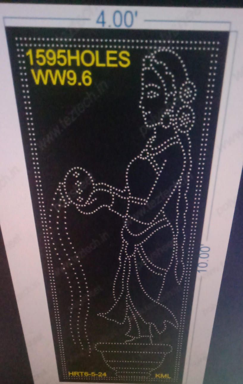 WW9.6 WELCOME WITH WOMAN 10X4FT 1595HOLES