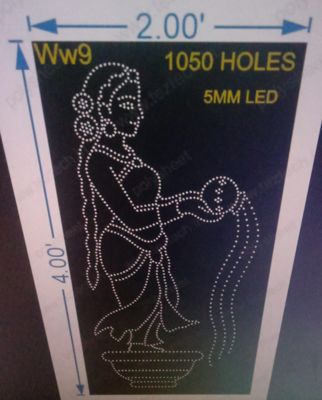 WW9 WELCOME WITH WOMAN 4X2FT 1050 HOLES