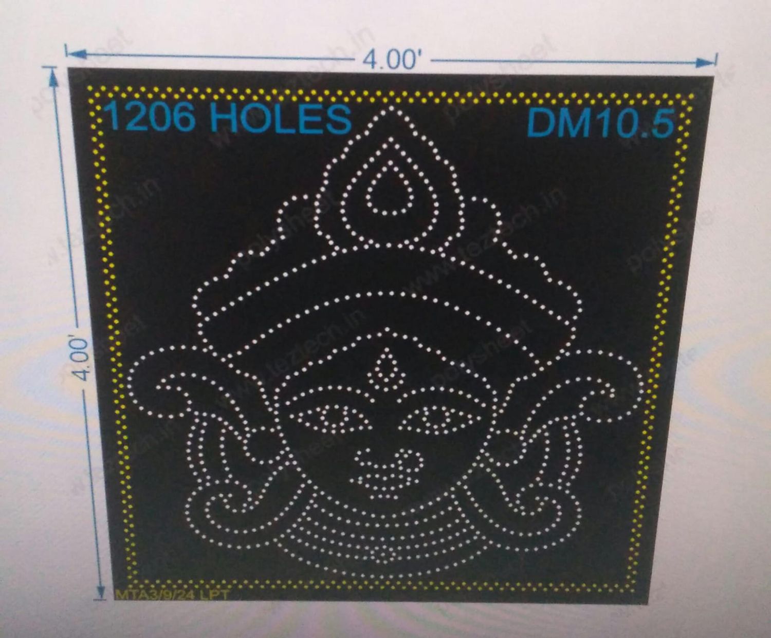 DM10.5 DEVI MAA 4X4 FEET 1206 HOLES